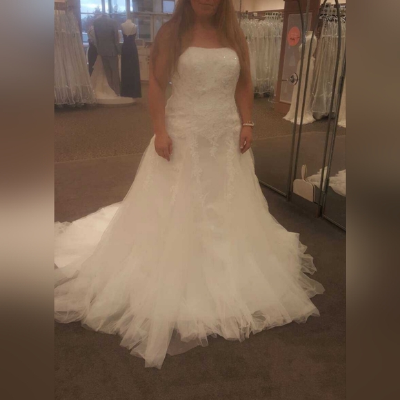 David Brudal Wedding Dress 16w - Picture 2 of 9